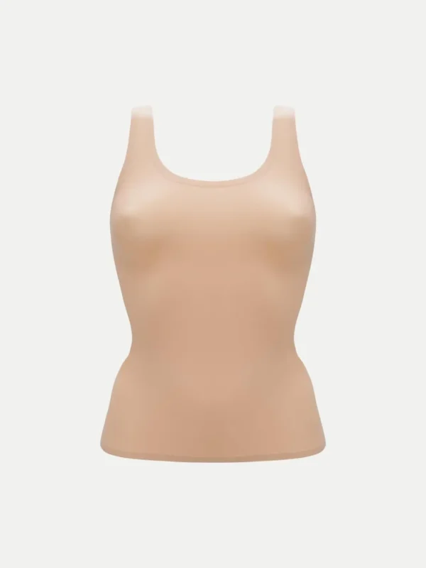 SoftStretch Vest top in nude