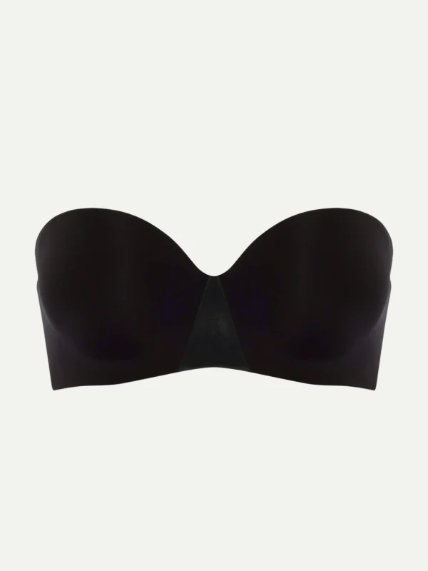 essentiall strapless bra in black