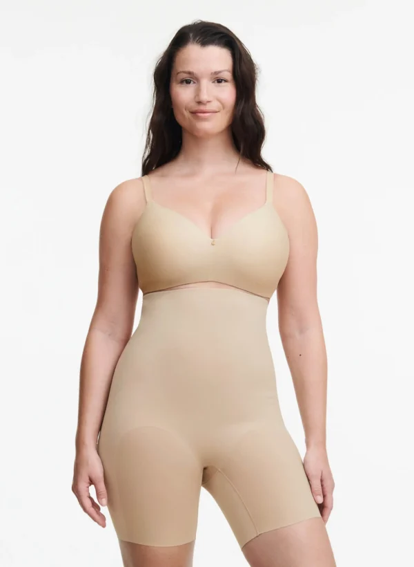 Chantelle High Waisted Thigh Slimmer in Nude