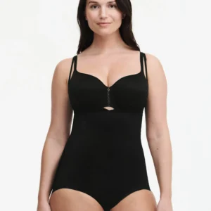 Chantelle Open Bust Body in Black