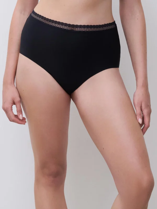 Cozy Chic High Waisted Brief Black