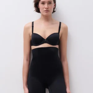 Chantelle high waisted thigh slimmer in black